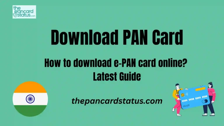 Download PAN Card Download e-PAN Card by NSDL , UTIITSL